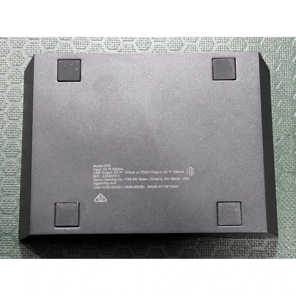 Nacon RIG DK8 Charging Base with 8HS Wireless USB Dongle Adapter Black
